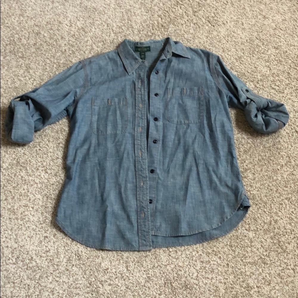 Ralph Lauren Petite Denim Button Down